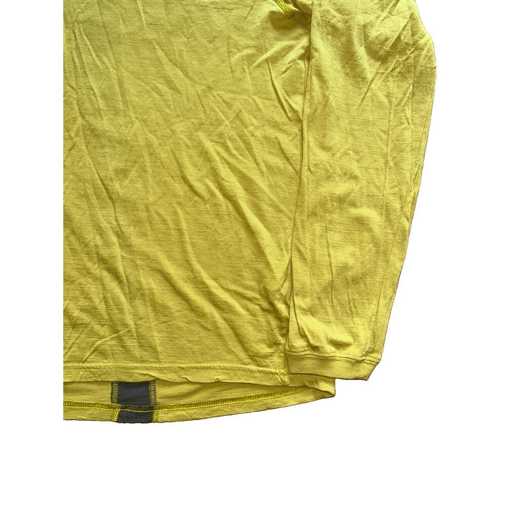 Arc'teryx Wool Base Layer Shirt Women's Large Long Sleeve Chartreuse Skiing - Picture 5 of 9